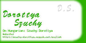 dorottya szuchy business card